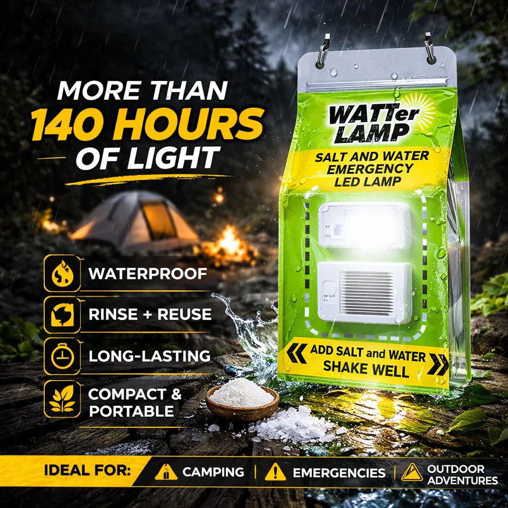 Saltwater Emergency Lamp – Battery‐Free Survival Light