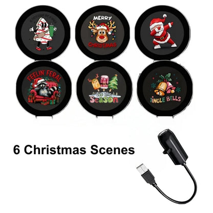 🎄✨Plug-&-Play-HD-Weihnachtsprojektor – 6 oder 10 festliche Szenen