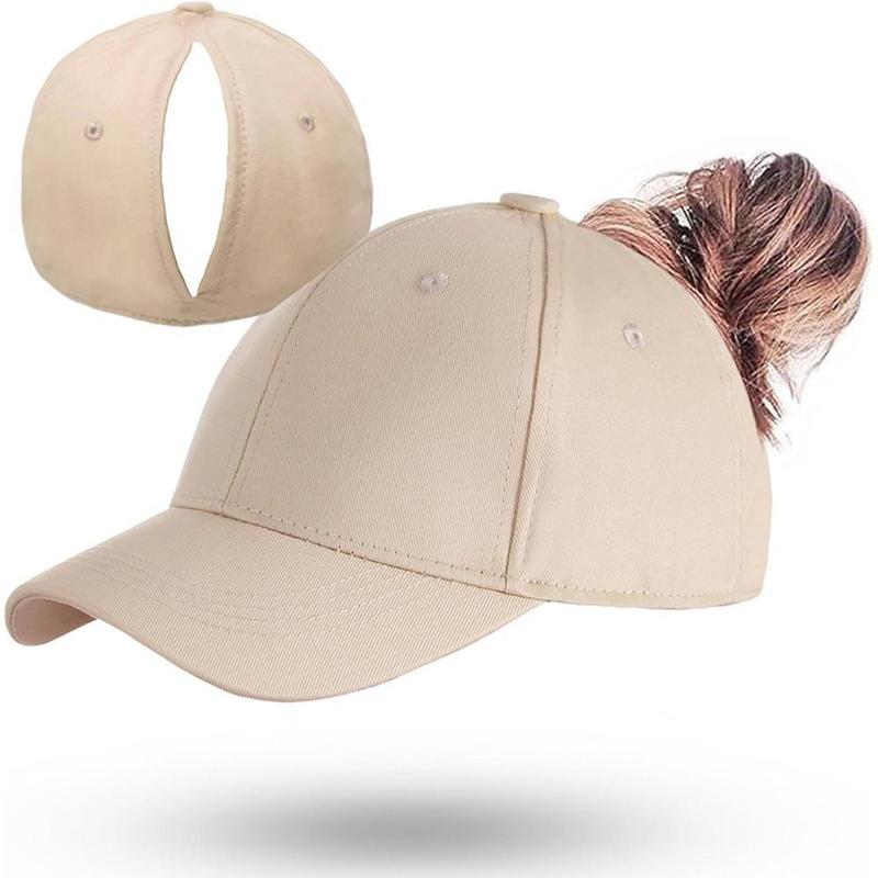 New Women's Outdoor Magnetic Ponytail Baseball Cap