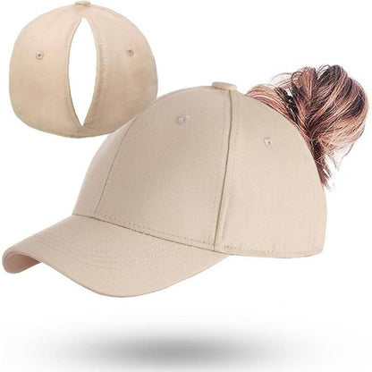 New Women's Outdoor Magnetic Ponytail Baseball Cap