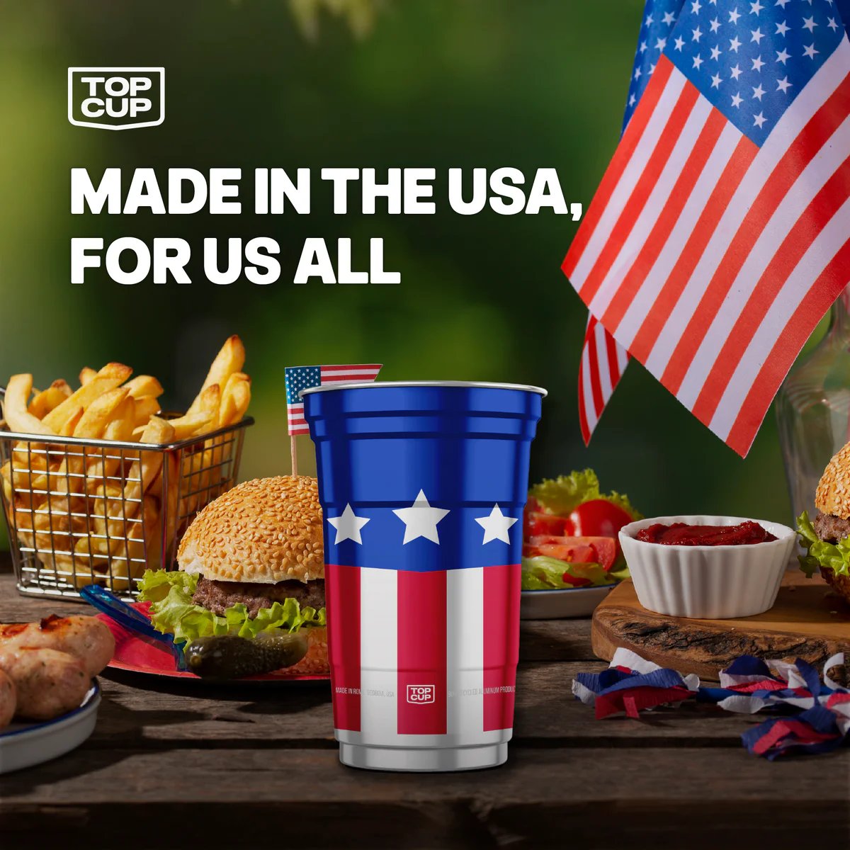 ⚡️Independence Day 49% OFF- 🦅 250th Anniversary Aluminum Party Cup — Reusable Patriotic Cups