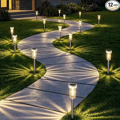 🏡 Solar Pathway Lights - Bright Warm LED for Garden, Yard & Walkway✨
