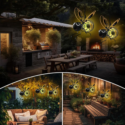 🐝 Charming Solar Bee Light – Illuminate Your Garden with a Magical Glow