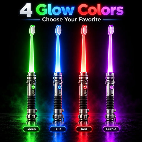 🔥HOT SALE🔥Galactic Glow Toothbrush – LED Light-Up Manual Toothbrush