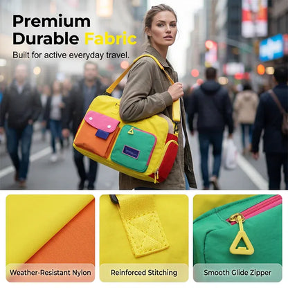 🏆LAST DAY SALE 49% OFF🔥Casual Color Block Overnight Bag