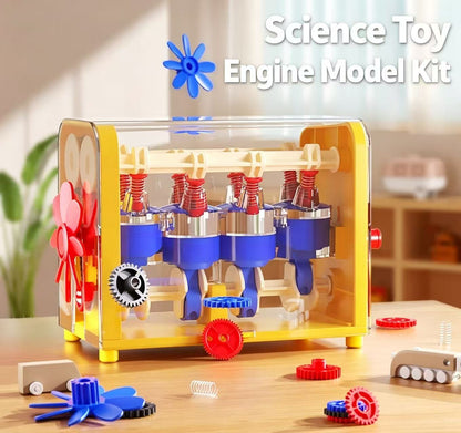 Engine model toy assembly