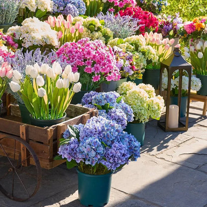 💥Last Day 69% OFF💐Artificial Outdoor Hydrangea Flowers - UV resistant, Waterproof, Windproof