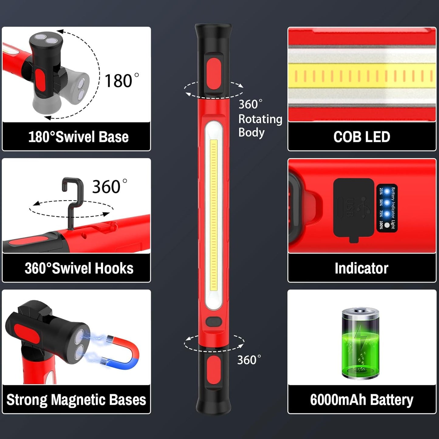 🔥Father's Day HOT SALE🔥Under Hood Work Light Bar