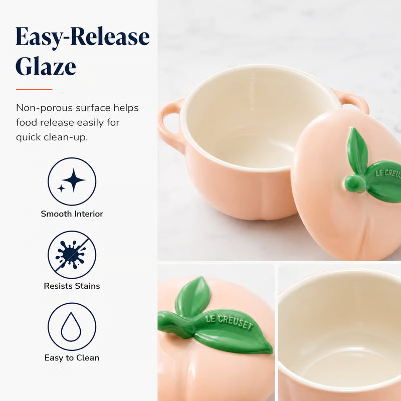 🍓 Le Creuset Mini Fruit Cocotte - 16oz Stoneware, Oven-Safe & Adorable for Baking & Serving!