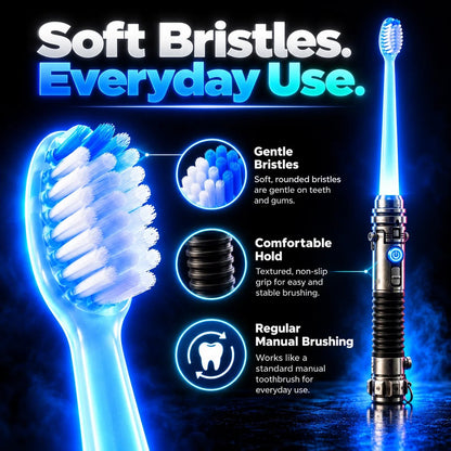 🔥HOT SALE🔥Galactic Glow Toothbrush – LED Light-Up Manual Toothbrush