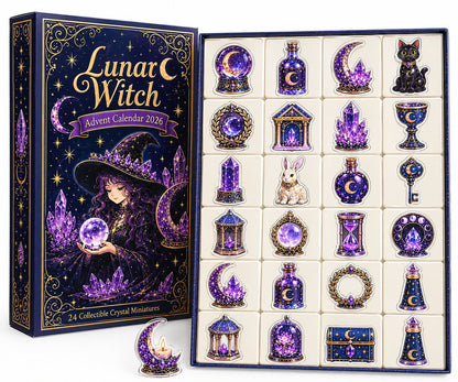 ⏳2D- 49% OFF – 🔮 2026 Crystal Witch Advent Calendar | 24 Days of Mystical Miniatures, Crystal-Inspired Surprises & Witchy Fantasy Charm ✨