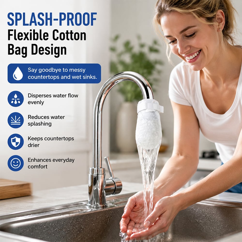 Splash-proof flexible cotton bag design