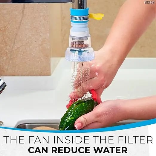 Rotatable Water Saving Tap Extender with Mineral Filter
