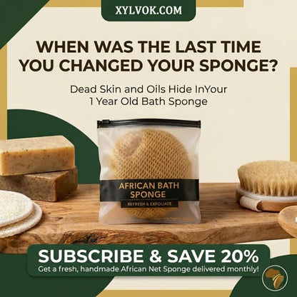 100% Authentic African Exfoliating Net Sponge