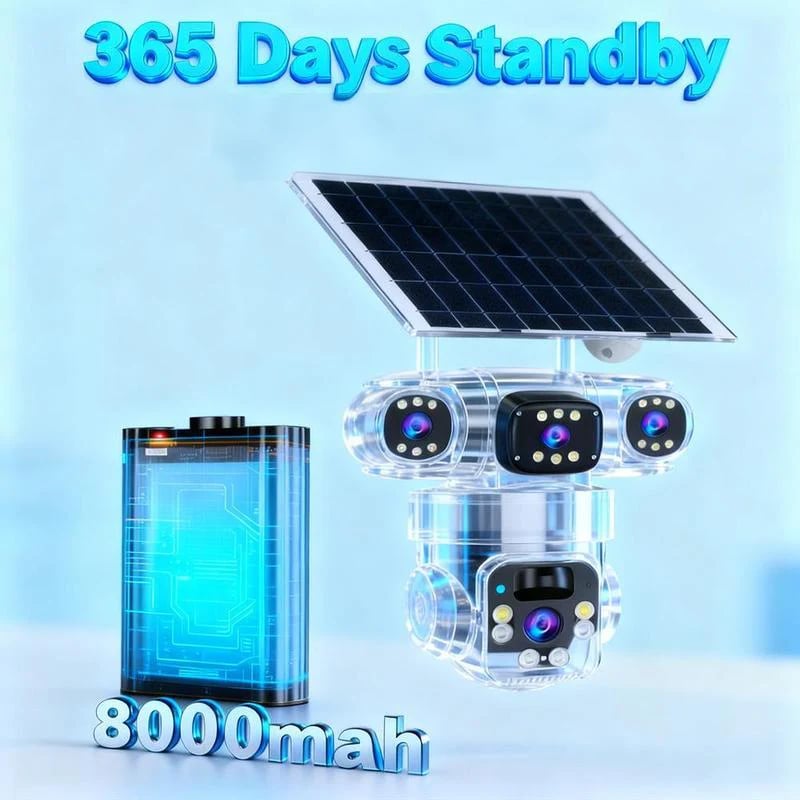 📹 6K PTZ Security Camera | 360° Coverage & Smart Tracking