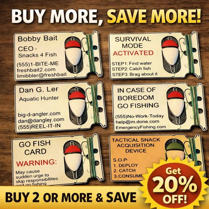🔥HOT SALE 49% OFF🎣 Go Fish Card –Wallet Fishing Kit – Credit Card Sized Emergency Fishing Set