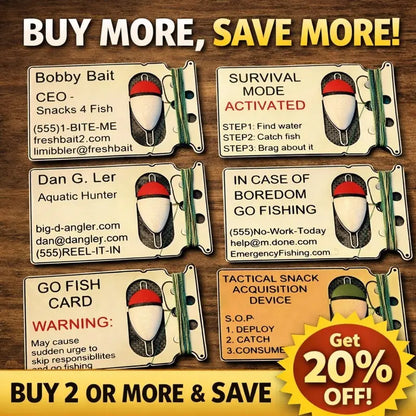 🔥HOT SALE 49% OFF🎣 Go Fish Card –Wallet Fishing Kit – Credit Card Sized Emergency Fishing Set