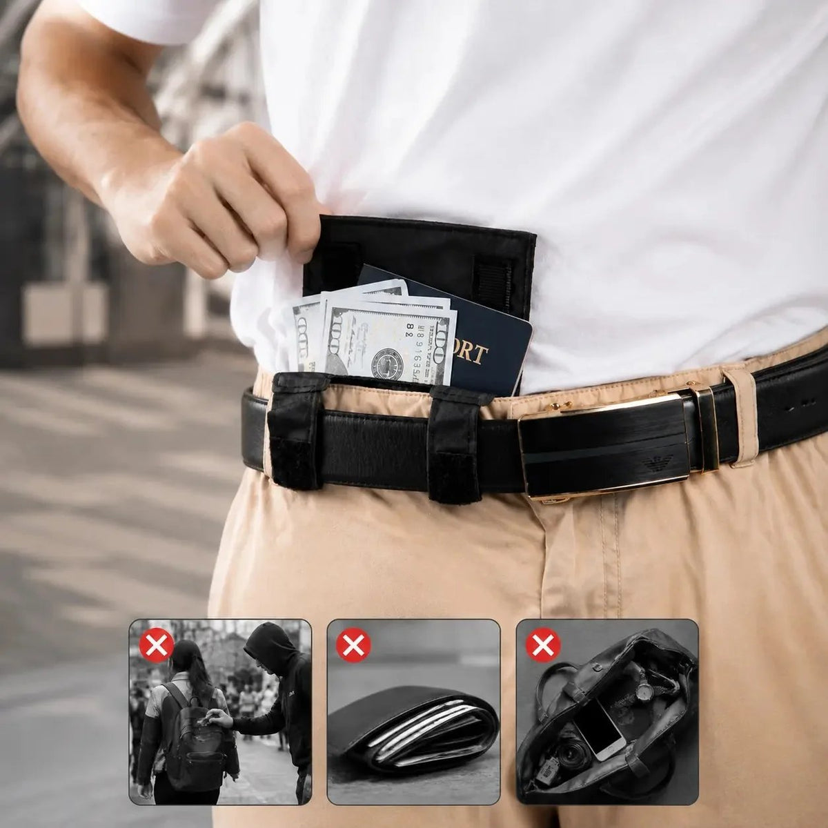 🛍️ Black Friday Preview Sale –✨Concealed anti-theft travel waist bag