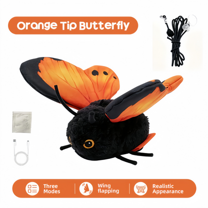 🎁50K+ SOLD! Almost Gone✨🦋 Fluttering Electric Butterfly Cat Toy | Interactive Moving Playmate for Indoor Kitties
