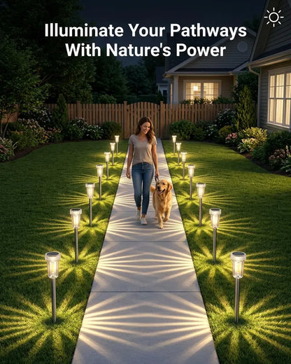 🏡 Solar Pathway Lights - Bright Warm LED for Garden, Yard & Walkway✨