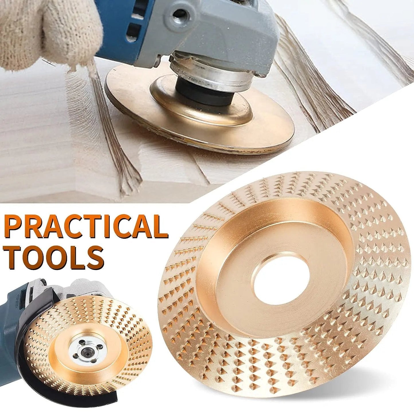 VeroShaper™ Pro-Series 3-Piece Wood Carving & Shaping Disc Set ✦ Industrial-Grade Carbon Steel 🛡️✨