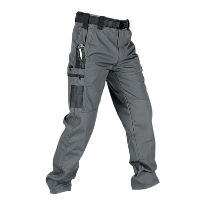 🔥Men's Waterproof Tactical Work Pants - Solid Color with Multi-Pockets for Outdoor Activities