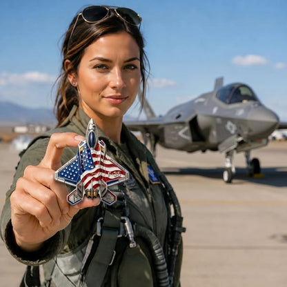 ✈️F-35 Lightning II Fighter Alien Commemorative Coin🔥