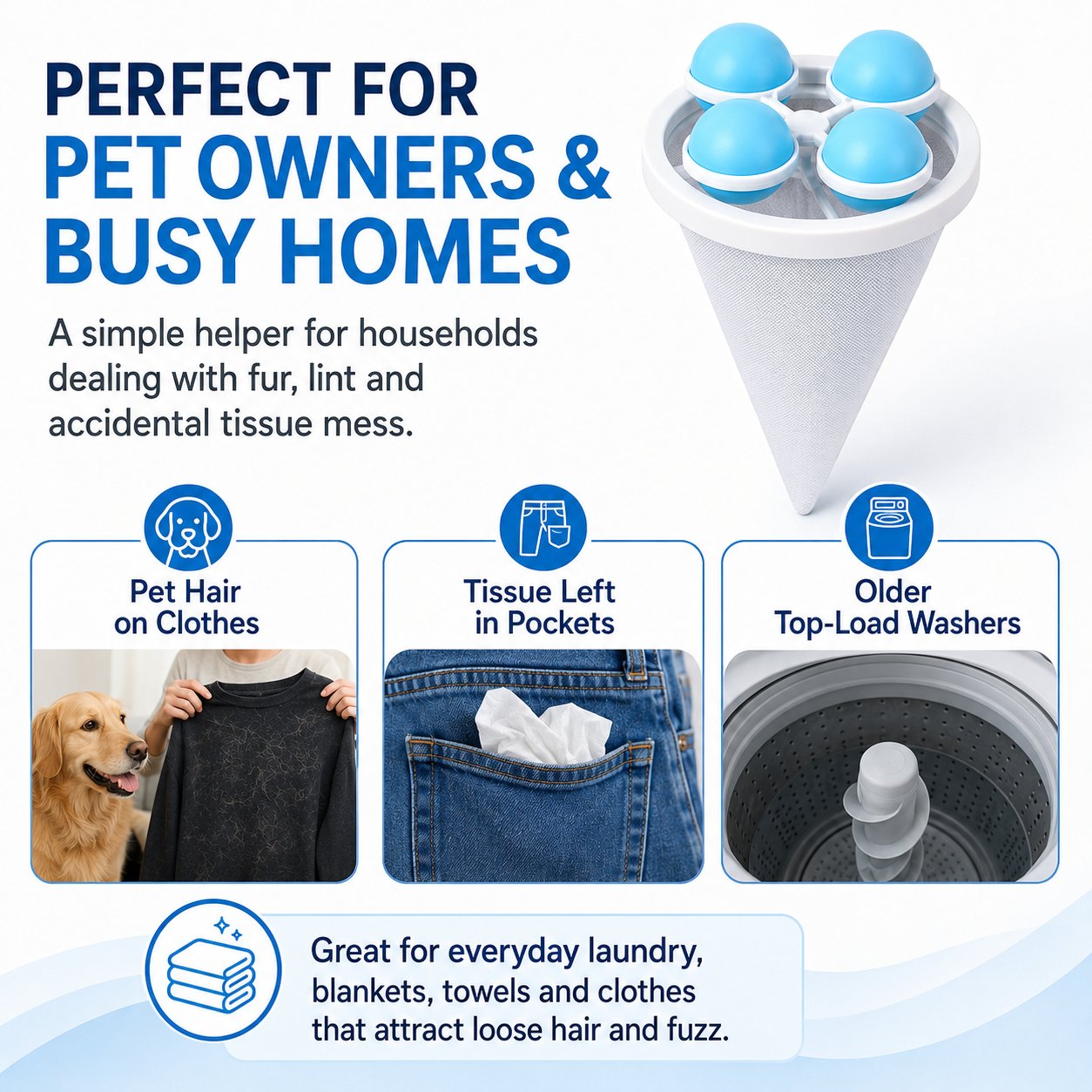 🔥Last Day 49% OFF  👚Floating Lint & Hair Catcher（3pcs）