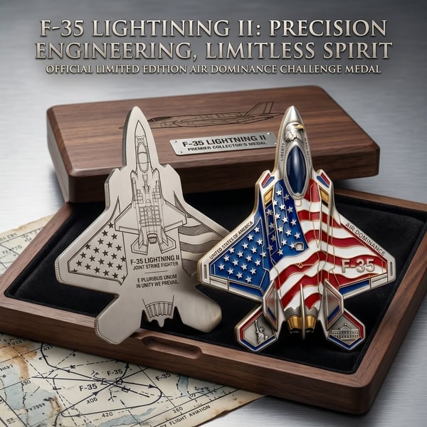 ✈️F-35 Lightning II Fighter Alien Commemorative Coin🔥