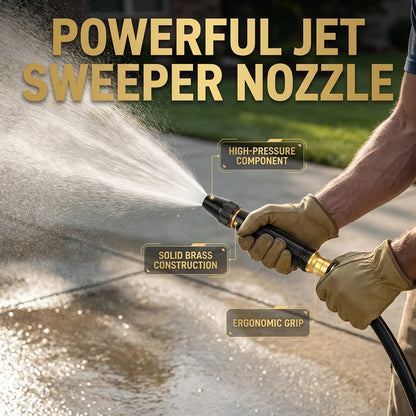 🔥Black Friday Deal｜✨Heavy Duty Adjustable Twist Hose Nozzle Jet Sweeper Nozzle