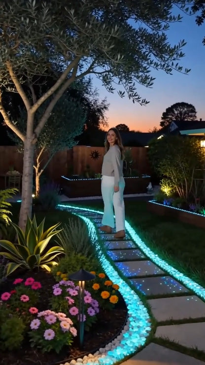 💥LAST DAY SALE 50%OFF💥🌈Colorful Glow-in-the-Dark Garden Stones☔