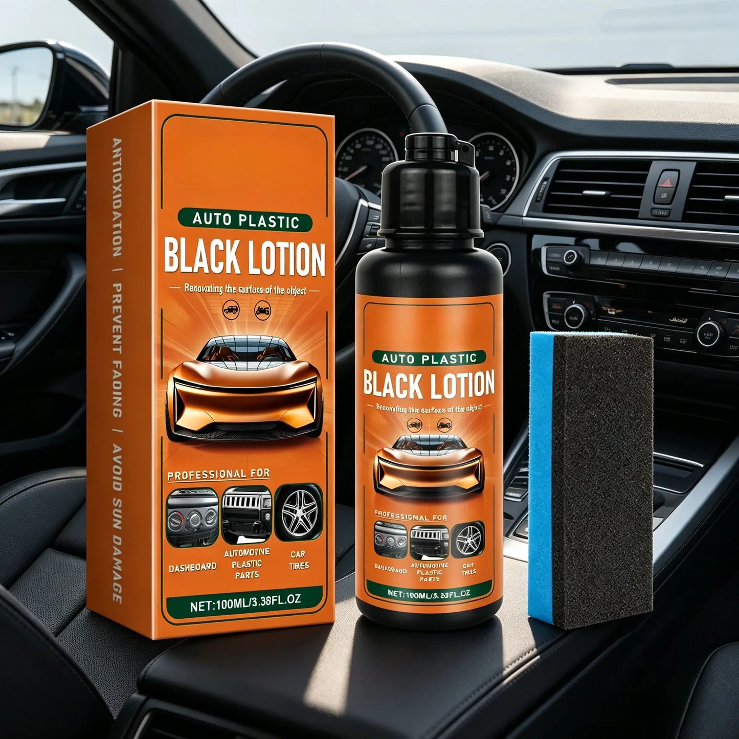 🚗 Car Plastic Restorer | Bring Faded Trim Back to Black