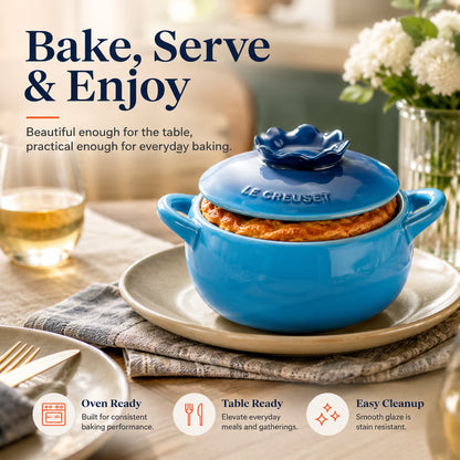 🍓 Le Creuset Mini Fruit Cocotte - 16oz Stoneware, Oven-Safe & Adorable for Baking & Serving!