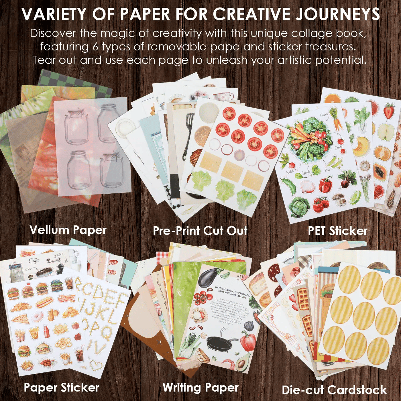 🔥LAST DAY 49% OFF - 🍓200+ Pages of Delicious Food Collages🫐