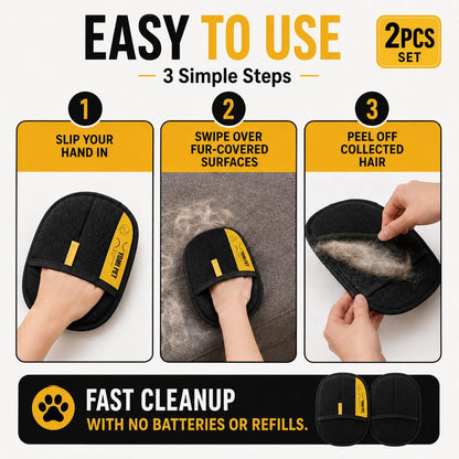 🔥 Early Black Friday Deal🔥Dog & Cat Grooming Reusable Pet Hair Remover Mitts