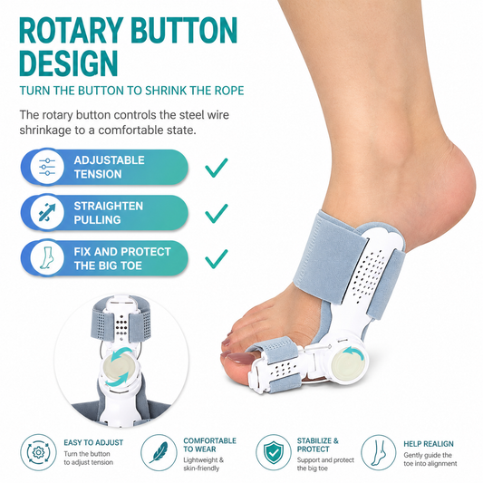 Adjustable Bunion Corrector with Rotary Knob(2pcs)