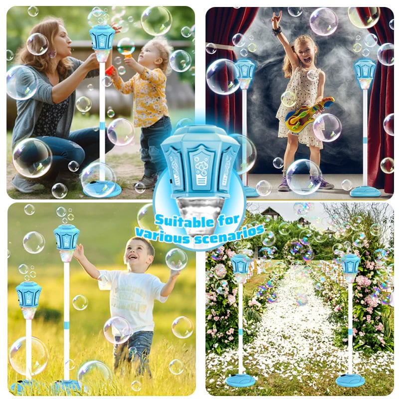 🌈 BEST SELLER – Rechargeable Bubble Machine with LED Lights & Endless Bubble Fun!