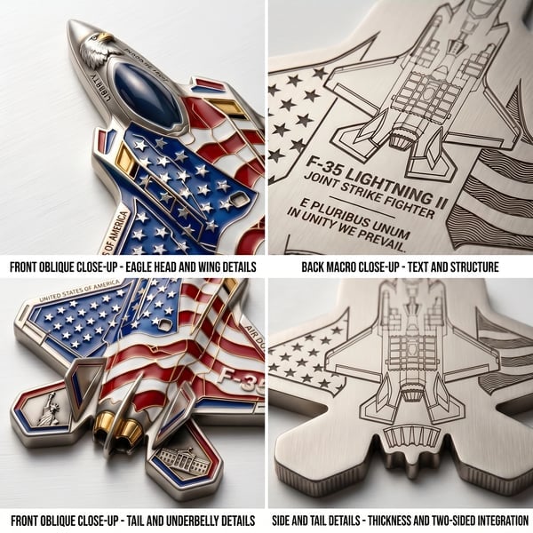 ✈️F-35 Lightning II Fighter Alien Commemorative Coin🔥