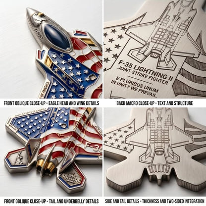 ✈️F-35 Lightning II Fighter Alien Commemorative Coin🔥