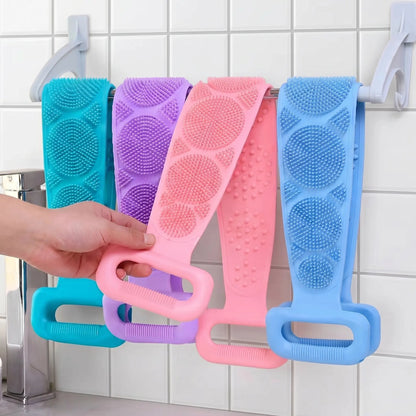 Silicone Bath Brush – Double-Sided Exfoliating Back Scrubber