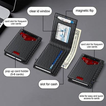 🎁⚡Black Friday Mega Deal✨Men's RFID Minimalist Bifold Wallet💳