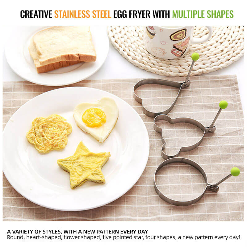 🔥Last Day Sale 49%🔥Stainless Steel Fried Egg Molds(5 Pcs)