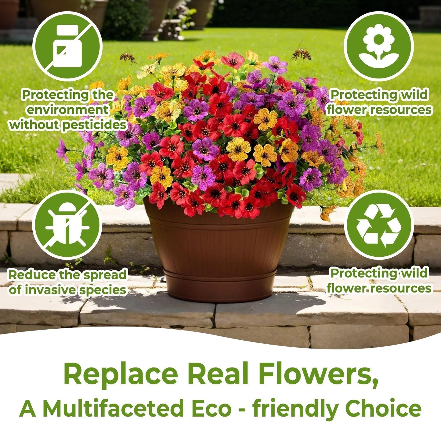 🌺Vibrant Artificial Flowers: 365 Days of Spring 🌿🌿