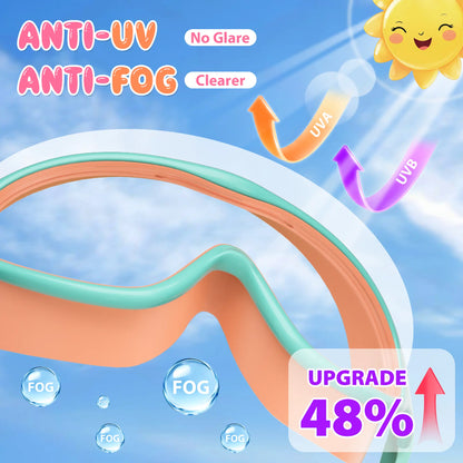 Kids Swim Goggles - UV Protection & Anti-Fog