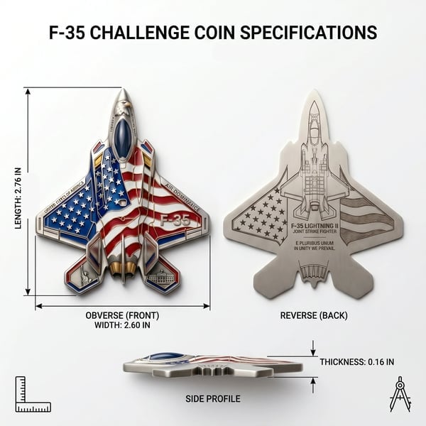 ✈️F-35 Lightning II Fighter Alien Commemorative Coin🔥