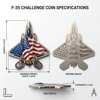 ✈️F-35 Lightning II Fighter Alien Commemorative Coin🔥