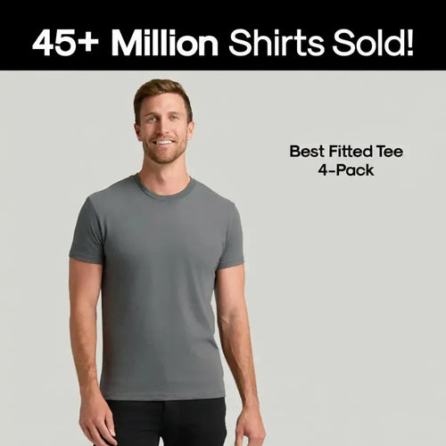 🧵 True Classic Men’s 4-Pack Short Sleeve Crew Neck T-Shirts