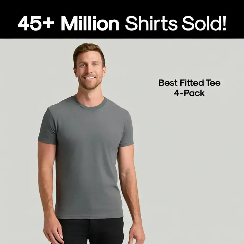 🧵 🧵True Classic Men’s 4-Pack Short Sleeve Crew Neck T-Shirts