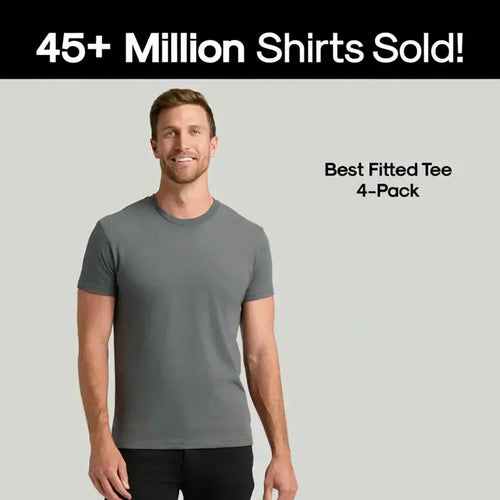 🧵 🧵True Classic Men’s 4-Pack Short Sleeve Crew Neck T-Shirts