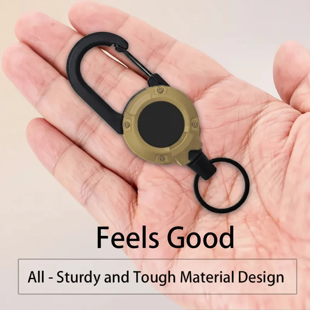 ✨Heavy‑Duty Retractable Keychain